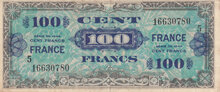 FRANCE P.123c - 100 Francs 1944 VF