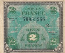 FRANCE P.114b - 2 Francs 1944 VF