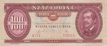 HUNGARY P.171h - 100 Forint 1989 VF