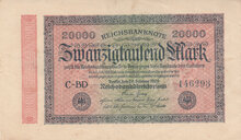 GERMANY P.85b - 20.000 Mark 1923 XF/AU