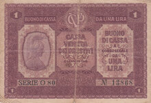 ITALY M.4 - 1 Lira 1918 Fine