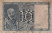 ITALY P.25c - 10 Lire 1939 Fine