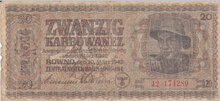 UKRAINE P.53 - 20 Karbowanez 1942 Fine