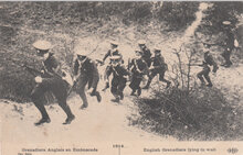 MILITAIR - Grenadiers Anglais en Embuscade 1914 English Grenadiers lying in wait