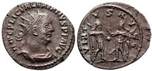Valerian I. AD 253-260. Antoninianus 21mm, 2.66 g. Samosata