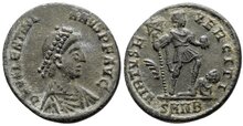 Valentinian II. AD 375-392. Æ Maiorina 24mm, 4.48 g. Nicomedia
