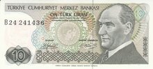 TURKEY P.192 - 10 Lira L.1970 (1979) UNC