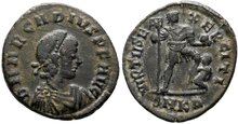 Arcadius. AD 383-408. Æ 25mm 4.40 g. Cyzicus Emperor
