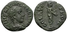 Troas, Alexandria Troas. Gallienus. AD 253-268. Æ 20mm, 3.78 g. Apollo