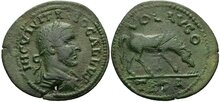 Troas, Alexandria Troas. Trebonianus Gallus. AD 251-253. Æ  25mm, 3.95 g. Horse