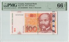 CROATIA-P.41b-100-Kuna-2012-PMG-66-EPQ