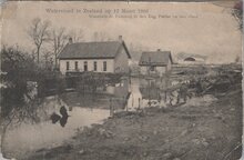 ZEELAND - Watervloed in Zeeland op 12 Maart 1906. Woonhuis 1e Boerderij in den Eng. Polder na den vloed