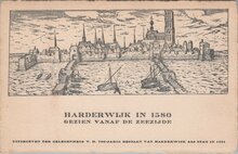 HARDERWIJK - in 1580 Gezien vanaf de Zeezijde