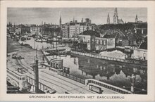 GRONINGEN - Westerhaven met Basculebrug