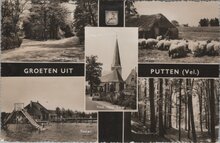 PUTTEN - Meerluik Groeten uit Putten (Vel.)