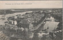 DORDRECHT - Panorama van af de Groote Kerk