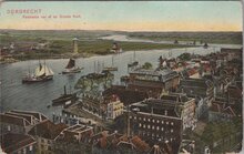 DORDRECHT - Panorama van af de Groote Kerk