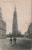 DELFT - Markt met Nieuwe Kerk