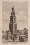 GRONINGEN - Groote Markt met Martini Toren