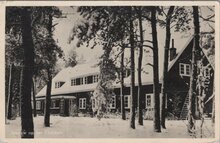 LEUSDEN - Clubhuis Ingeborg. Sneeuw op het Clubhuis