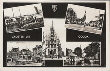 GOUDA - Meerluik Groeten uit Gouda