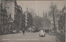 AMSTERDAM - N. Z. Voorburgwal met postkantoor