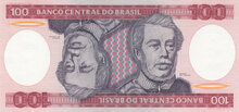 BRAZIL P.198a - 100 Cruzeiros ND 1981 UNC