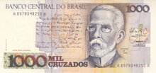 BRAZIL P.213b - 1000 Cruzados ND 1988 UNC