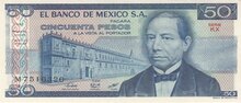 MEXICO P.73 - 50 Pesos 1981 UNC