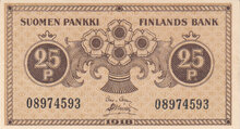 FINLAND P.33 - 25 Penni 1918 XF