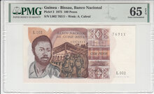 GUINEA-BISSAU-P.2-100-Pesos-1975-PMG-65-EPQ
