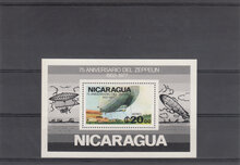 Nicaragua 1977. 75th Anniv of First Zeppelin Flight SG MS 2113