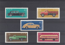 Russia 1976. History of Soviet Motor Industry SG 4512-4516 MNH