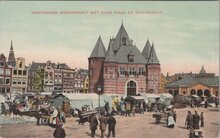 AMSTERDAM - Nieuwmarkt met Oude Waag en Vischmarkt