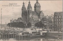 AMSTERDAM - P. H. Kade met St. Nicolaaskerk