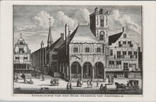 AMSTERDAM - Afbeeldinge van het Oude Stadhuis van Amsterdam