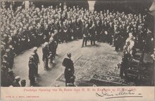 AMSTERDAM - Plechtige Opening van de Beurs door H. M. de Koningin op 27 Mei 1903