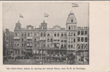 AMSTERDAM - Het Bible-Hotel, tijdens de opening der nieuwe Beurs door H. M. de Koningin