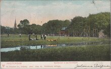 AMSTERDAM - Sportterrein in het Vondelpark