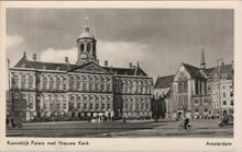 AMSTERDAM - Koninklijk Paleis met Nieuwe Kerk