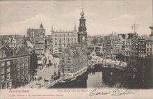 AMSTERDAM - Panorama met de Munt