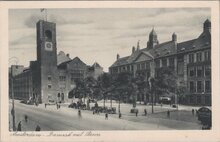 AMSTERDAM - Damrak met Beurs