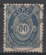 Norway 1877. 60ore SG 63 USED
