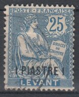 French Offices in Turkey Levant 1902. 1pi. SG 19 USED