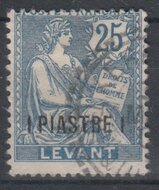 French Offices in Turkey Levant 1902. 1pi. SG 19 USED