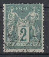 France 1876. 2c. YT 74 USED