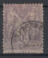 France 1877. 5f. YT  95 USED