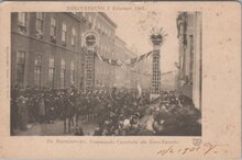 AMSTERDAM - De Bruidsstoet, Commando Cavalerie als Eere-Escorte