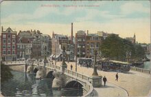 AMSTERDAM - Blauw-Brug met Amstelstraat