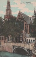 AMSTERDAM - O. Z. Voorburgwal met Oude Kerk